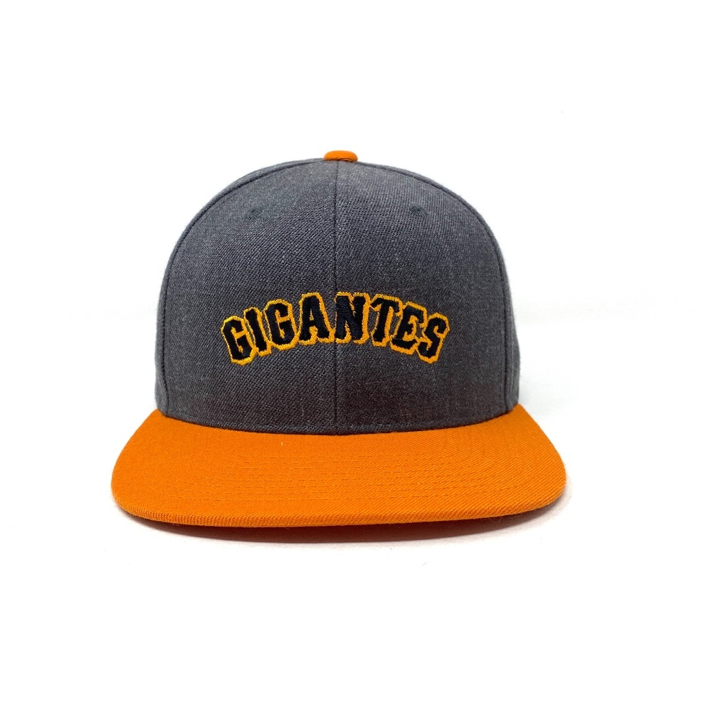 Gigantes Snapback Hat Cap Black Orange Grey Gray